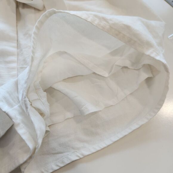 Lulu's Paper Bag Shorts Women's S Ivory Tie Waist Belt Loops - Picture 14 of 16